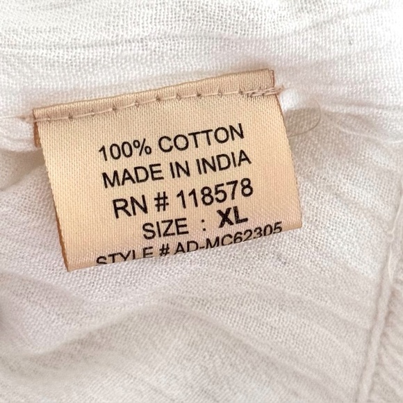 Free People Sz XL Off-White Victorian Lace Overlay Jacket known as the Penelope - Picture 6 of 7